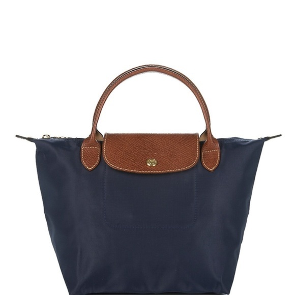Longchamp Handbags - Longchamp 'Mini Le Pliage' Handbag Navy